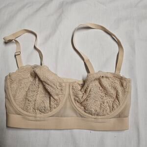 LIVELY Bra Women Size 32D Nude Convertible Bra Light Weight Coastal Summer